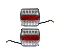 SPUFKGE Faros Traseros Luz Trasera Kit De Luces Traseras LED Sumergibles Para Remolque Marcador Barco Camión Impermeable 12V 15LED Universales 2 Uds