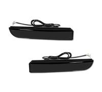 SPUFKGE Luces Traseras Remolque Para Mitsubishi Para Lancer Evolution X Para Outlander Luces LED Traseras Parachoques Reflector Trasero Luz Señal Giro Secuencial Lámpara Freno(Smoked Lens E)