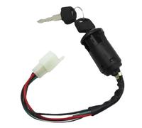 SPUFKGE Universal para Suzuki Interruptor Encendido Motocicleta 4 Pines Cerradura Puerta Eléctrica A Prueba Agua, Llave Arranque Eléctrico ATV Bobina para Motores