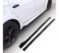 Spulhc Faldón Lateral de Coche, Borde de extensión para H-Onda Civic 10th 2017-2023, faldones Laterales ABS, divisores de Aletas, alerones,Black-Black