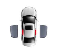 Spulhc Parasol para Coche para Lexus UX 250H 200 2018-2024,Cortina de Malla magnética para Parabrisas Delantero, Parasol para Ventana Lateral Trasera, Negro,2PCS Rear