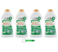 Spuma Di Sciampagna Detergente Fresco Pulito - Detergente líquido clásico con fórmula concentrada ideal para todos los tejidos, 16 lavados, 800 ml + llavero Beni Culinari gratuito