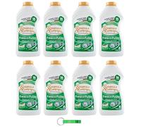 Spuma Di Sciampagna - Detergente líquido clásico con fórmula concentrada, 8 unidades, 16 lavados, 800 ml, incluye llavero Beni Culinari
