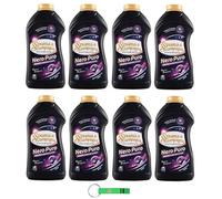 Spuma Di Sciampagna Nero Puro - Detergente líquido con fórmula concentrada, ideal para prendas negras oscuras, 16 lavados, 800 ml, incluye llavero Beni Culinari