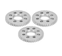 Spur Gear Set 3Pcs Aluminium 8 Holes 4mm Thickness 14mm Centre Hole 0.8 Module For Intelligent Robots Industrial Machinery Equipment (4312-0414-0046)