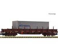 Spur N Fleischmann 6660045 Vagon De Carga Giratorio, DR Res + 40’Cont. Nuevo OVP