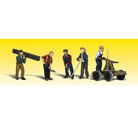 Spur N - Woodland 5 Figuras + Draisine Trabajador De Ferrocarril - 2177 Neu