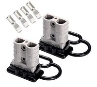 Spurtar 50A Conector de batería, 2 Piezas 3.3mm² 6 AWG Coche Batería de Conexión Rápida Powerpole Conectores de Alimentación Modulares Déconnexion Rápido