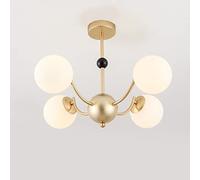 Sputnik Chandelier, Glass LED Chandelier Metal Nordic Hanging Lamp Living Room Dining Indoor Gold Iron LED Pendant Lamp Decor Lighting