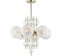 Sputnik Semi Flush Mount Ceiling Light Mid, LED Chandelier
