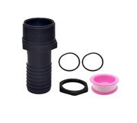 SPX1091Z2 Adaptador de conector de manguera macho para filtros de arena Hayward S164T S166T S160T S240PAK1 S200PAK1, piezas de equipo de piscina de plástico negro con correa de materia prima, 2 piezas