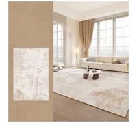 SPXMQSS Alfombra Salon Grande, Pelo Corto Suave Alfombra de Dormitorio Que No Se Desprende Antideslizante Fácil de Limpiar para Salón Dormitorio Comedor, Beige D 180x200cm
