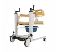 SPXMQSS Gruas para Personas Mayores, Silla Discapacitados, Elevador para Silla de Ruedas, Baño Sillas de Ruedas, Asiento Dividido de 180°, Silla Inodoro