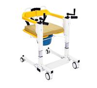 SPXMQSS Gruas para Personas Mayores, Silla Ruedas Baño, Elevadores Sillas de Ruedas para el Hogar con Asiento Dividido 180°, Silla Ducha Altura Ajustable