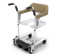 SPXMQSS Gruas para Personas Mayores, Silla Ruedas para Casa, Asiento Dividido de 180°, Silla WC Personas Mayores, Silla de Traslado de Pacientes