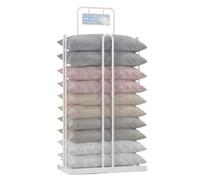 SPXTOM Commercial Mobile Pillow Display Organizer Rack, Metal, Decorative Pillow Storage Stand with Wheels, Heavy Duty, Pillow Holder, for Retail Store/Bedroom/Living Room