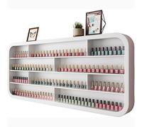 SPXTOM Hanging Wall Nail Polish Organizer, Wood, Nail Polish Display Rack, Multi-Level Nail Polish Bottle Holder, for Salon Beauty and Manicure Shop, Perfume Floating Shelves(120 * 60 * 8cm)