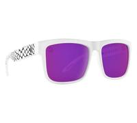 Spy+ - Discord Slayco, Matte White, Happy Bronze with Purple Mirror, Large, Sunglasses, Unisex, Adult