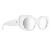 Spy+ - Hangout, Matte White, Bronze with Platinum Mirror, Small-Medium, Sunglasses, Unisex, Adult