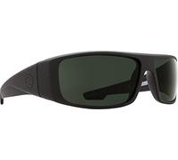 SPY+ - Logan, Black Soft Matte, Happy Gray Green, Small-Medium, Sunglasses, Masculine, Adult