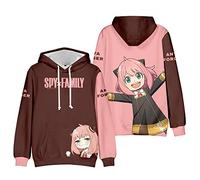 Spy x Family Sudaderas con Capucha Impresión 3D Sweatshirt Langarm para Niños Niñas Anya Loid Yor Forger Anime Cosplay Hoodie
