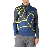 Spyder Capitol Zip T-Neck Camiseta, Abyss, Small para Hombre