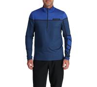 Spyder Capitol Zip T-Neck Camiseta, Verdadero Marino, Small para Hombre