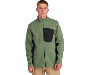 Spyder Chaqueta de forro polar con cremallera completa para hombre, color pino, XL, pino, XL