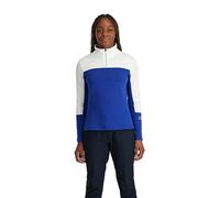 Spyder Chaqueta de forro polar Speed Fleece con media cremallera para mujer, Azul (Electric Blue), S