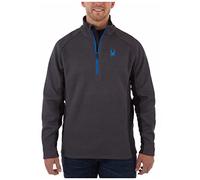 Spyder Chaqueta Stryke Outbound con cremallera 1/2 para hombre, negro/gris, S