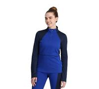 Spyder Charger 1/2 Baselayer Thermal Ski Top Camiseta de Senderismo, Azul (Electric Blue), XS para Mujer