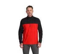 Spyder Charger 1/2 Zip Camiseta de Senderismo, Volcano, Small para Hombre
