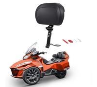 Spyder - Kit de montaje ajustable para respaldo del conductor del conductor con bolsa de almacenamiento para Can-am Spyder RT RT-S RT Limited 2010 2011 2012-2019 respaldos negros