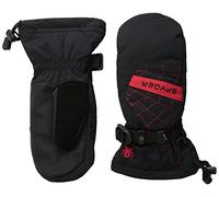 SPYDER Manoplas de esquí Overweb para Chicos, de la Marca, Niños, Color Negro/Rojo, tamaño Large