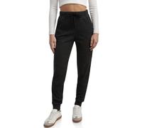 Spyder Pantalones deportivos para mujer, de forro polar cepillado suave, de cintura alta, con bolsillos, cordón y piernas con puños, Negro, Large