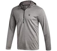 Spyder Sudadera para Hombre, Ligera, atlética, con Media Cremallera, UPF 30+, de Manga Larga, Ajuste seco, para Hombre, Gris, Large