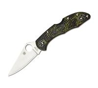 Spyderco Delica Zome 01SP921 - Navaja (7,4 cm), Color Verde