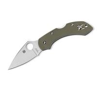 Spyderco Taschenmesser Dragonfly Foliage Green G-10 Plainedge - Navaja, Color Verde