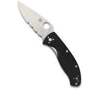SPYDERCO Tenacious - Mango: G-10_Filo: Combinado | G-10 Mango, CombinationEdge, Full-Flat Grind, EDC, caza, camping, supervivencia