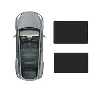 SPYKEY Parasol de Techo de Cristal para Mercedes Benz GLB 2020-,Cubierta de la sombrilla del automóvil Parasol del Techo Solar del Coche,C-Black Regular Style