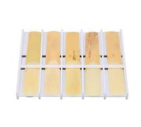 SPYMINNPOO 10 Cañas de Clarinete 3.0, Color Madera B, Cañas Tradicionales Planas con Buena Flexibilidad para Principiantes y Jugadores Experimentados, Adecuadas para la Práctica Diaria y la