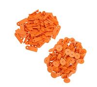 SPYMINNPOO 100 Etiquetas de Oreja Duraderas en Blanco para Animales, Etiquetas de Oreja de TPU para Animales de Granja, Fáciles de Identificar, Ideales para la Cría y el Control de Pandemias, Hechas