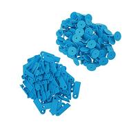 SPYMINNPOO 100 Etiquetas de Oreja Duraderas en Blanco para Animales, Etiquetas de Oreja de TPU para Animales de Granja, Fáciles de Identificar, Ideales para la Cría y el Control de Pandemias, Hechas