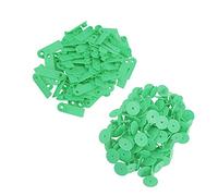 SPYMINNPOO 100 Etiquetas de Oreja Duraderas en Blanco para Animales, Etiquetas de Oreja de TPU para Animales de Granja, Fáciles de Identificar, Ideales para la Cría y el Control de Pandemias, Hechas