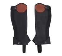 SPYMINNPOO 2 Piezas Cabalde a Caballo Medio CHAP para Adolescentes y Niños, Cremallera de la Piel de Vaca, Medio Capítulo para Comodidad y Protección (CM)