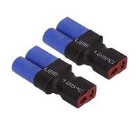 SPYMINNPOO 2 Uds EC5 Adaptador Macho, Enchufe T Hembra a EC5 Macho Seguro RC Conector de Batería Inalámbrico Adaptador de Enchufe para RC Coche Avión Barco