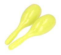 SPYMINNPOO 2 Uds Música Maracas Percusión Manual de Plástico de Forma Ovalada Robusta y Confiable para Conciertos, ABS (YELLOW)