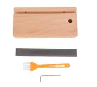 SPYMINNPOO 3 en 1 Archivo de Traste de Guitarra, Aderezo para Fin de Traste, Herramienta de Biselado y Coronación con 3 ángulos para los Bajos de Guitarras Ukleeles