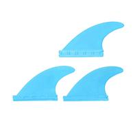 SPYMINNPOO 3 Uds Aletas de Tabla de Surf, Aletas de Tabla de Surf Reforzadas con PVC Juego de Aletas de Propulsor Aletas de Surf Futures Accesorios de Surf para Stand Up Paddle Long Board(Azul)