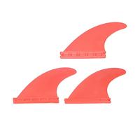 SPYMINNPOO 3 Uds Aletas de Tabla de Surf, Aletas de Tabla de Surf Reforzadas con PVC Juego de Aletas de Propulsor Aletas de Surf Futures Accesorios de Surf para Stand Up Paddle Long Board(Rojo)